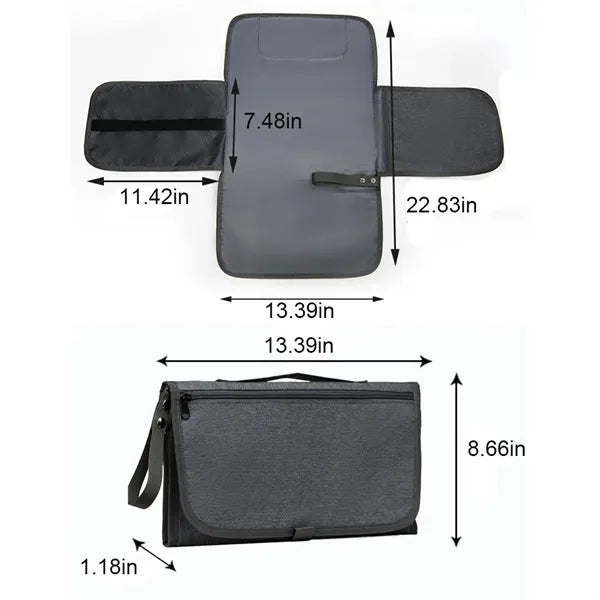 Waterproof Carry On Nappy Diaper Changing Mat Folding Bag