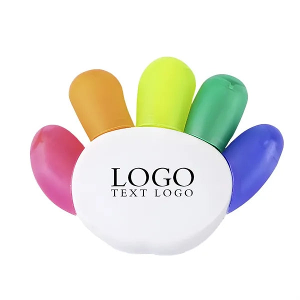Hand Shaped Five Color Highlighter