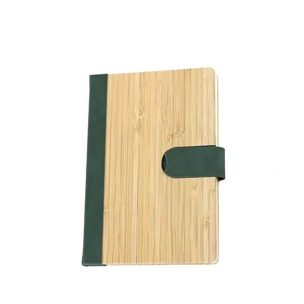 200Pages A5 Bamboo Lined Journal Notebook Magnetic Buckle
