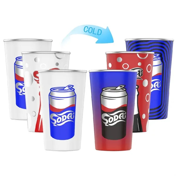 Color Changing Pint Cups for Home, Party, Camping