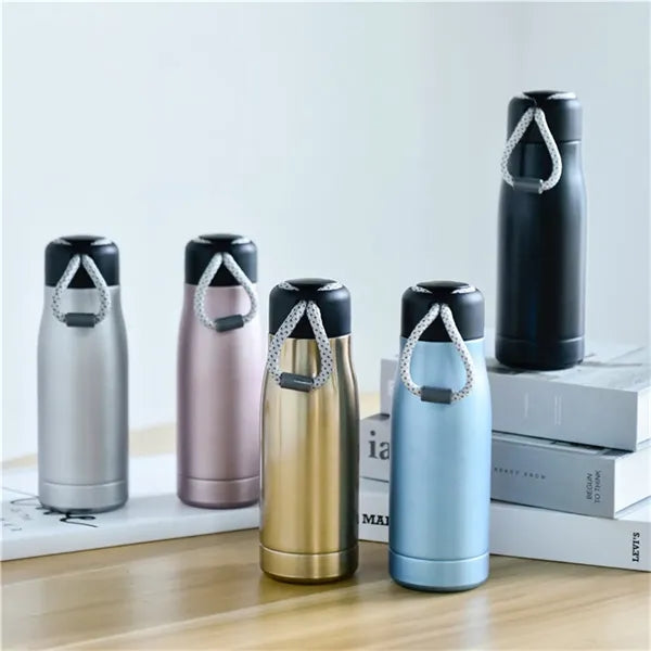 Stainless Steel Insulated Bottle With Strap Lid