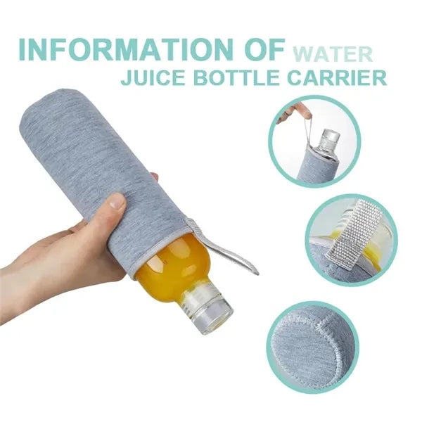 Neoprene Insulated Glass Water Bottle Cover