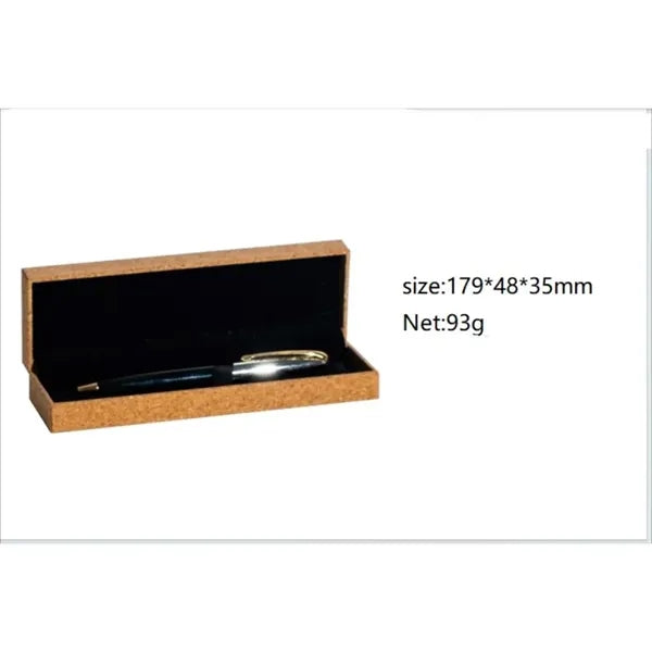 Empty Cork Pen Box with Velvet Interior