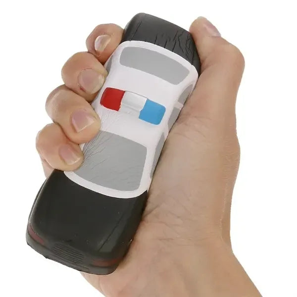 Police Car Shaped Stress Reliever With Key Chain