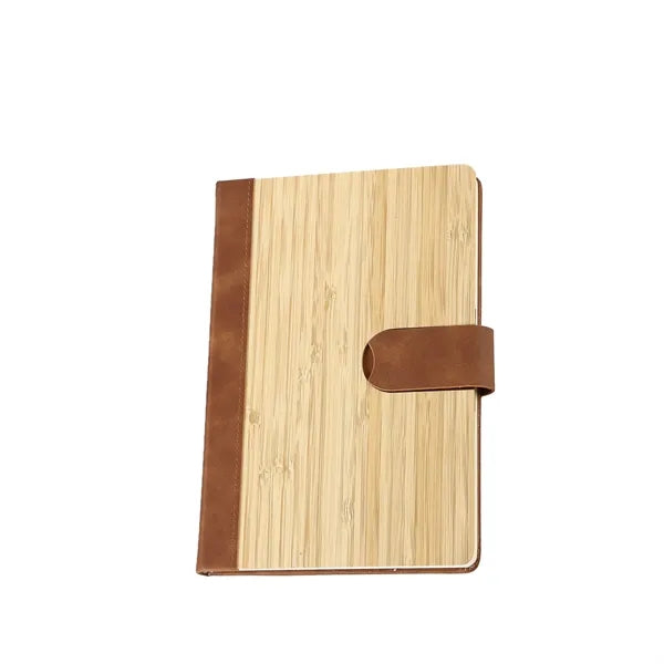 Eco-Friendly Bamboo Magnetic Buckle Notebook