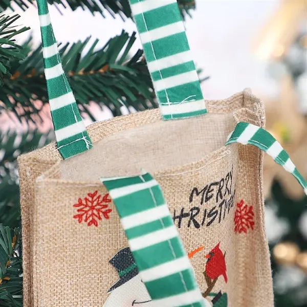 Promo Top seller OEM Christmas Jute Bag