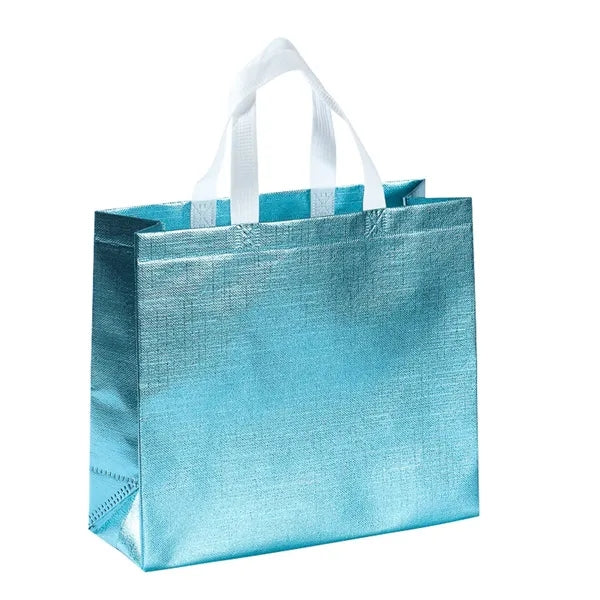 Metallic Laminated Carry Bag ( 12.6"x11"x4.7"w)