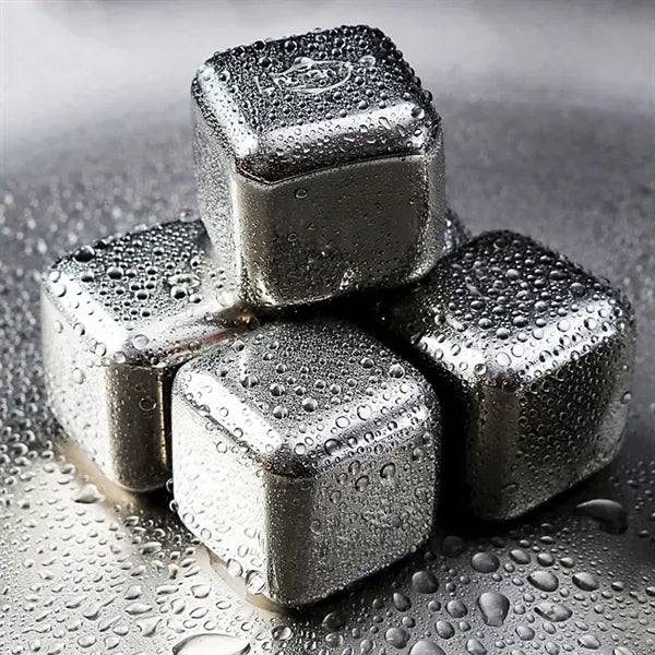 Whiskey cube Stainless Steel Metal Ice Chilling Stones