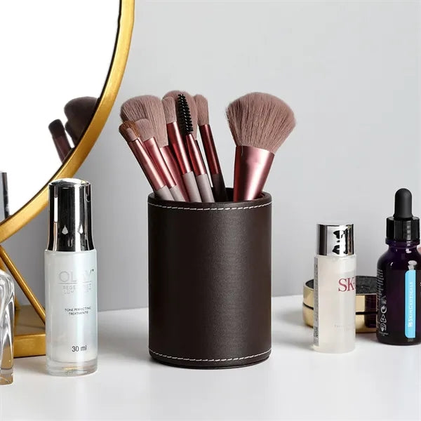 Pen And Makeup Canister Desktop Organizer