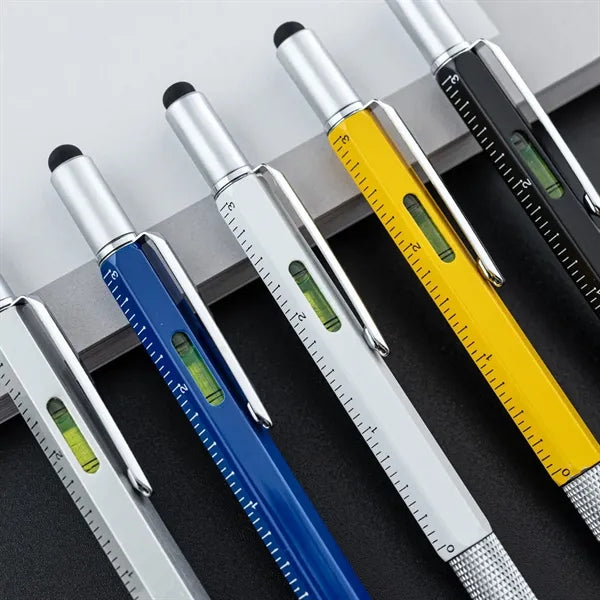 6-in-1 Custom Aluminum Multi-Tool Tech Pen
