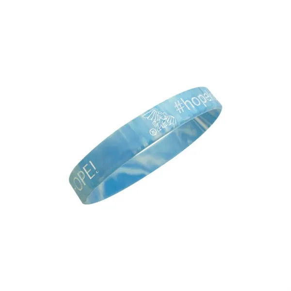 Blue Mixed Color Silicone Wristband