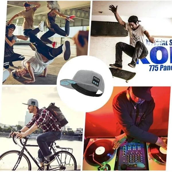 Music Street Sports Baseball Cap with Bluetooth Speaker