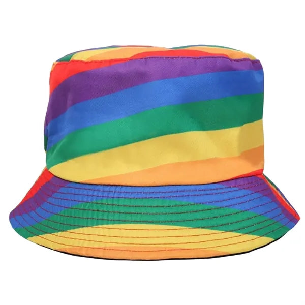 Stylish Tie-Dye Colorblocked Striped Fisherman's Hat