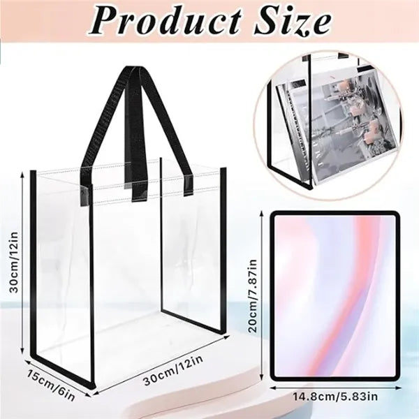 Stadium Approved Clear Tote Bag 12" x 12" x 6"