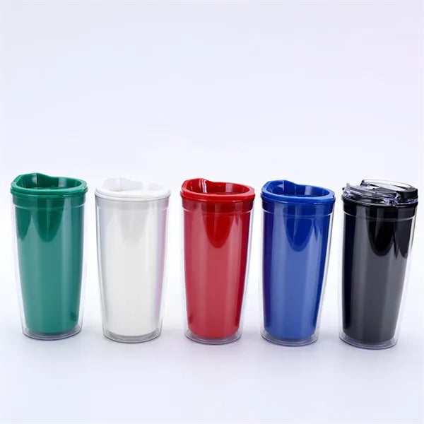 21 Oz. Double-Layer Plastic Large Capacity Water Cup