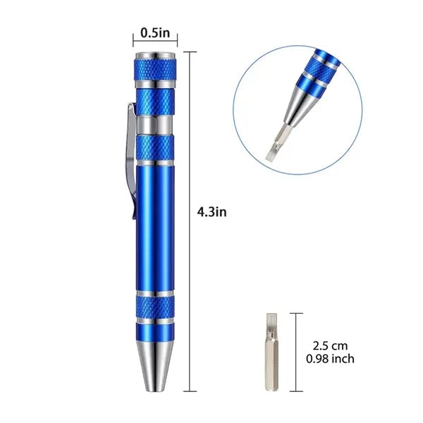 8 in 1 Magnetic Pocket Screwdriver