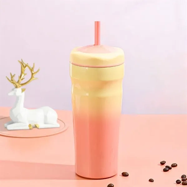 New Stainless Steel Thermal Insulation and Cold Straw Cup