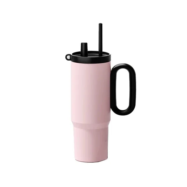 25 oz Tumbler with Handle with Straw Lid and Infuser
