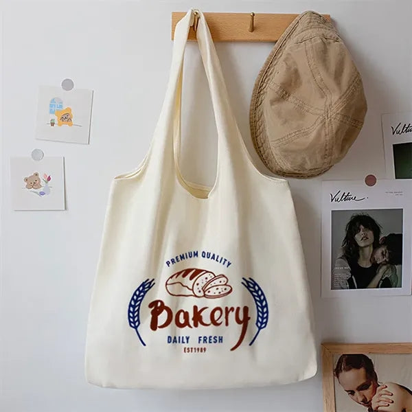 12 oz Cotton Canvas Shopping Grocery Tote Bag