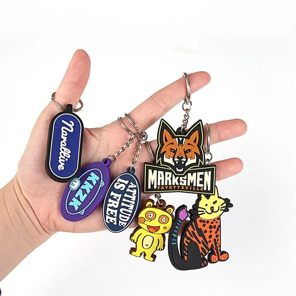 3D Creative PVC Soft Keychain Customization