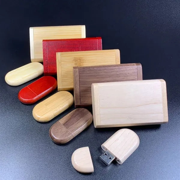 Portable 4GB Wood USB Flash Drive External Storage