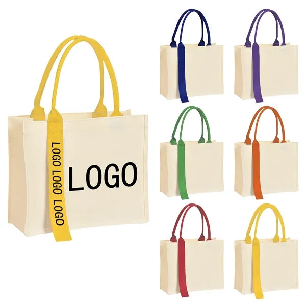 Canvas Bag Custom Ribbon Tote Diagonal Shoulder