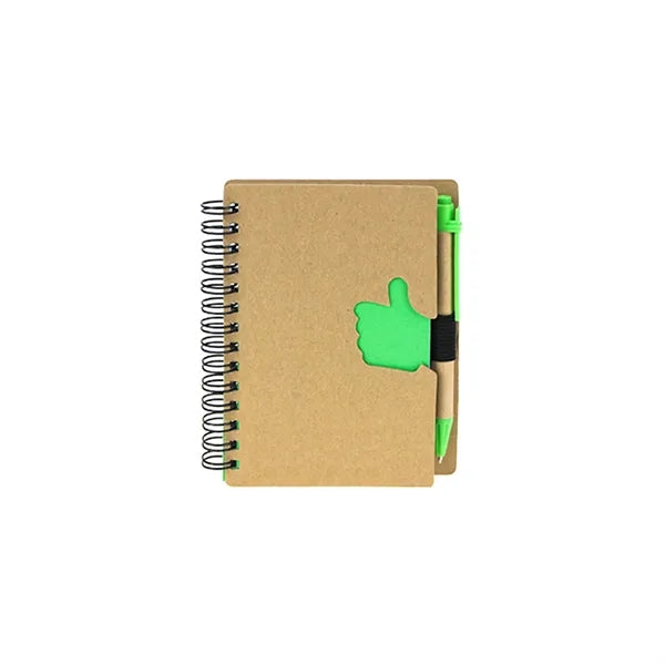 Wire-Bound Notebook With Pen