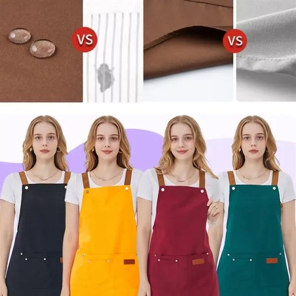 Adjustable H Shoulder Chef Aprons