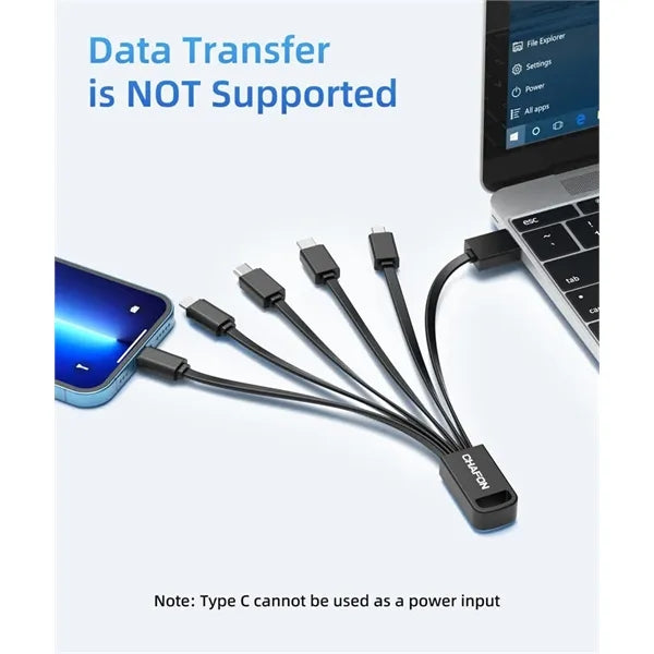 6 IN 1 Multi Charge Cables For Giveaway Holiday Gifts