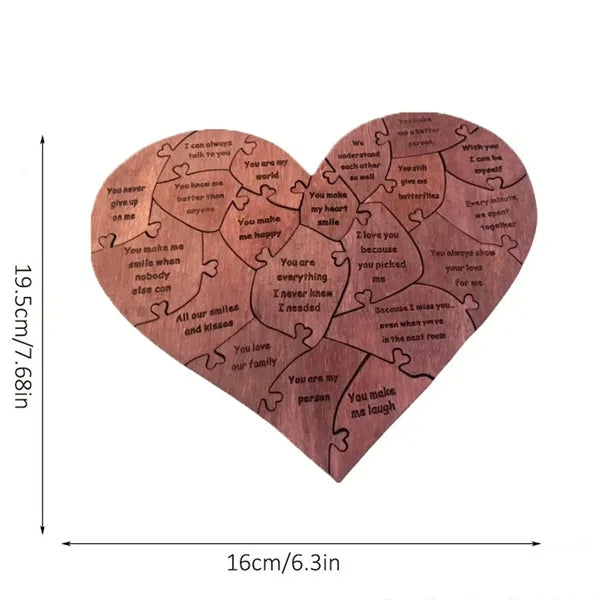 Wooden Heart Puzzle