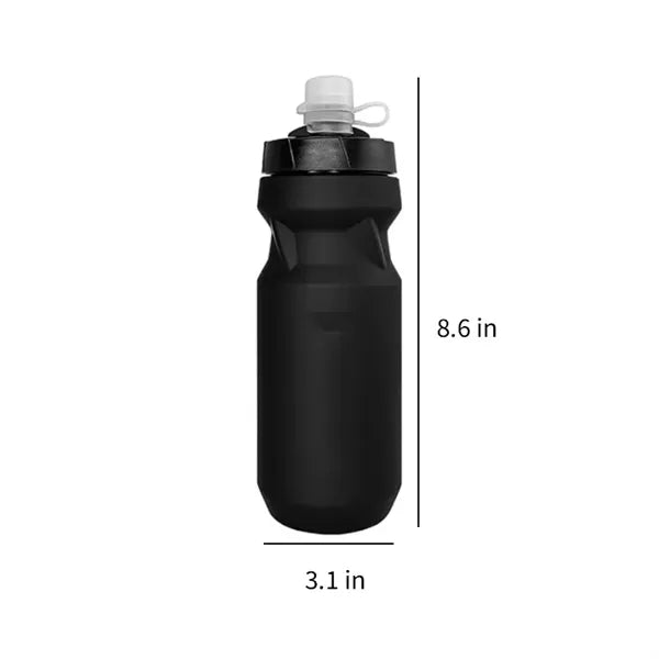 22 Oz Squeeze Water Bottle - Perfect for Cycling