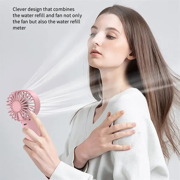 Water Mist Handheld Fan