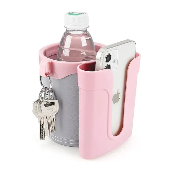 Bike Cup Holder with Phone Mount for Hands-Free Riding