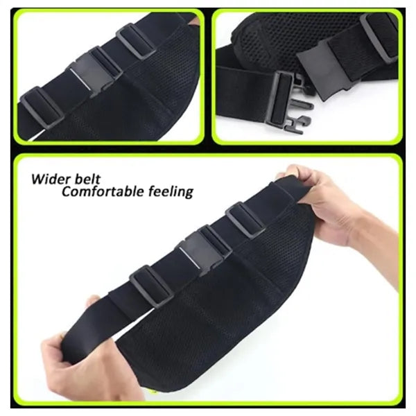 Polyester Waterproof Zipper Sports Fanny Pack Waist Bag