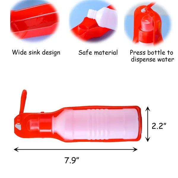 8 oz Outdoor Portable Pet Drinking Bottle