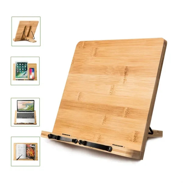 Bamboo Tablet Book Stand
