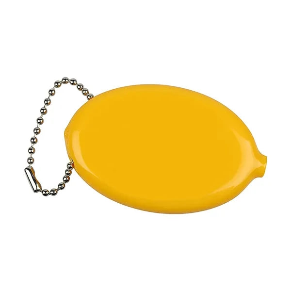 PVC Oval Coin Bag with Bead Chain