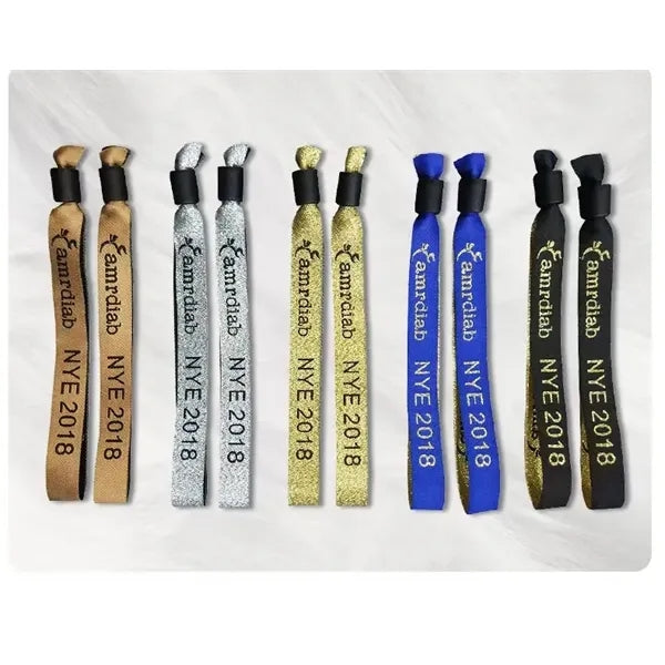 Sublimation - printed fabric wristband (with locking bead)