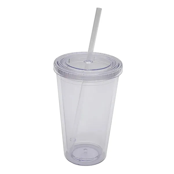 16oz Double Wall Transparent Tumbler Cup