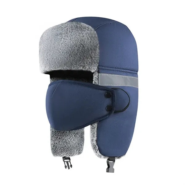 Winter Hats with Ear Mask and Reflective Strips