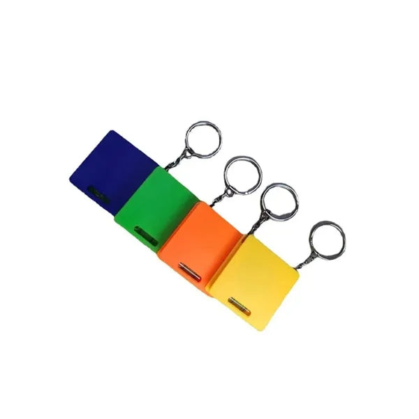 Mini Measuring Tape Keychain with Bubble Level