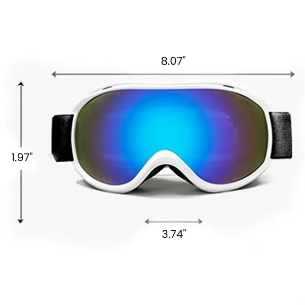 Spherical Double Layer Anti Fog Ski Goggles