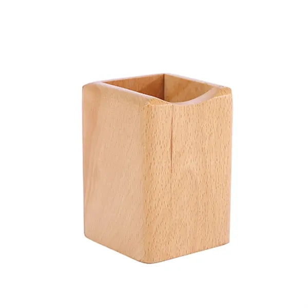 Wooden Pencil Holder Stationery Organizer