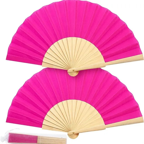 Wood Fabric Folding Fan