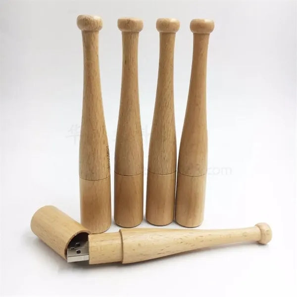 Wooden Baseball Bat Shape USB Flash Drive