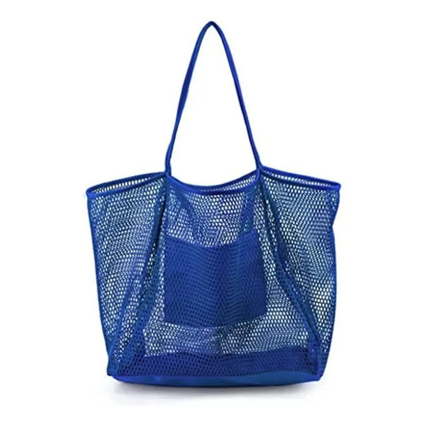 Mesh Beach Bag Large Tote Women Shoulder Handbag