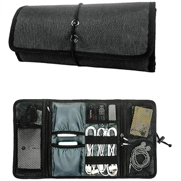 Travel Electronic Organizer Cord Pouch