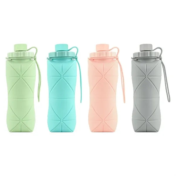 20oz Collapsible Water Bottles For Travel Gym Hiking Sports
