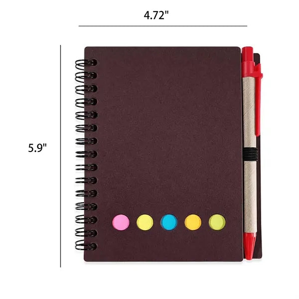 Motivational Circular Diary With Adhesive Notes