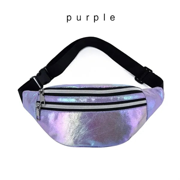 Metallic Holographic Waist Bag